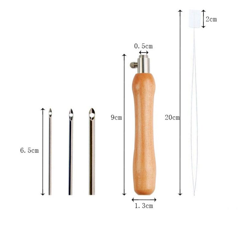 Sewing Thread In Textile - ชุดเข็มปักปรับระดับได้ 5 ชิ้น สำหรับงานปัก DIY สำหรับผู้เริ่มต้น