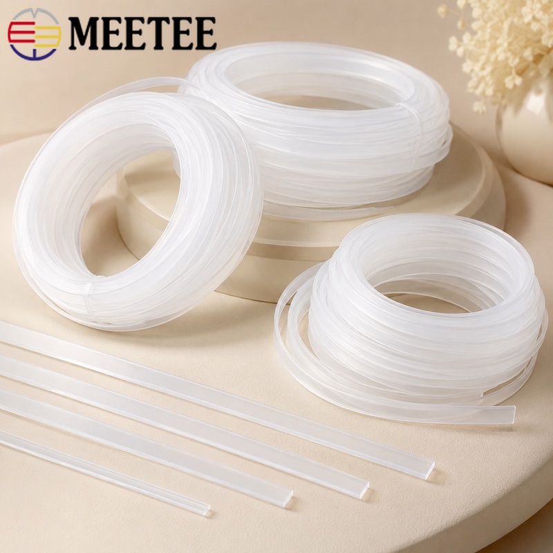 Textile Sewing Support - สายรัดพลาสติกใสขนาด 20 เมตร 4-12 มม. สำหรับทำชุดคอร์เซ็ท