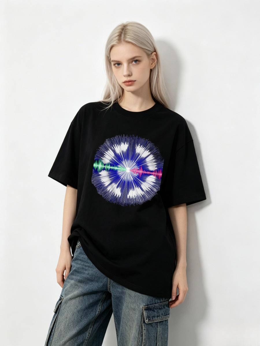 Sewing Thread In Textile - เสื้อยืดสำหรับผู้หญิง ลายด้ายเย็บ งานฝีมือ แฟชั่นสร้างสรรค์ ดีไซน์สิ่งทอ สไตล์การสวมใส่