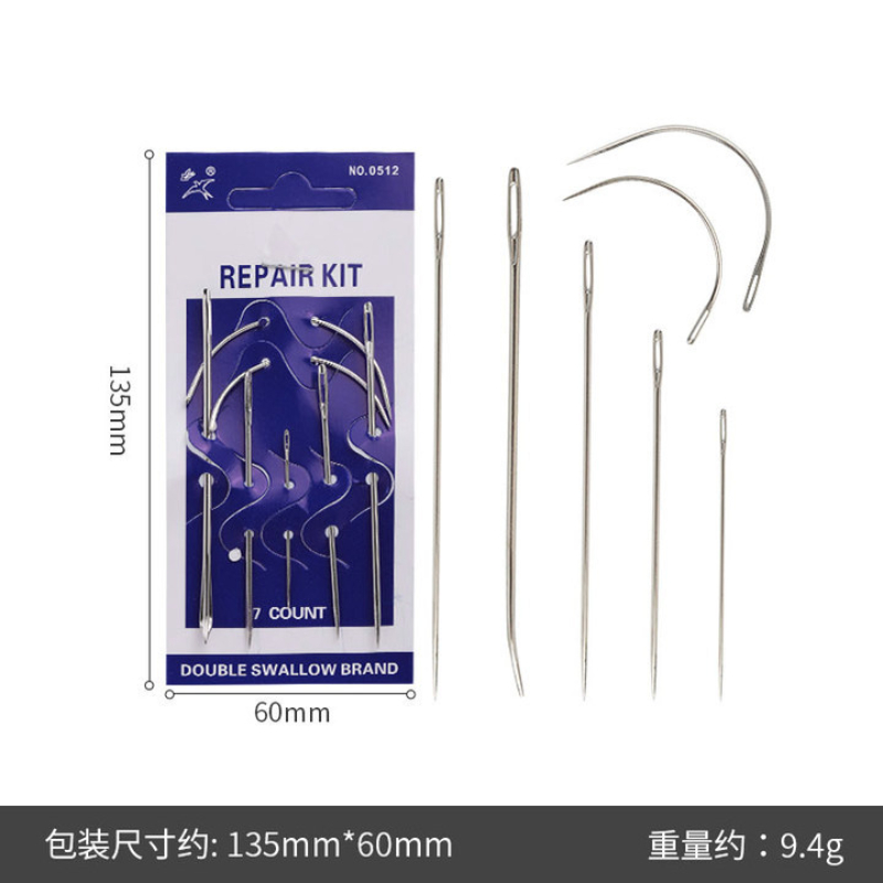 Leather Needle Heavy - ชุดเข็มเย็บผ้ามือ,Heavy Duty ในครัวเรือนเข็มสําหรับเบาะ,พรม,หนัง,ผ้าใบซ่อม (7 ชิ้น)