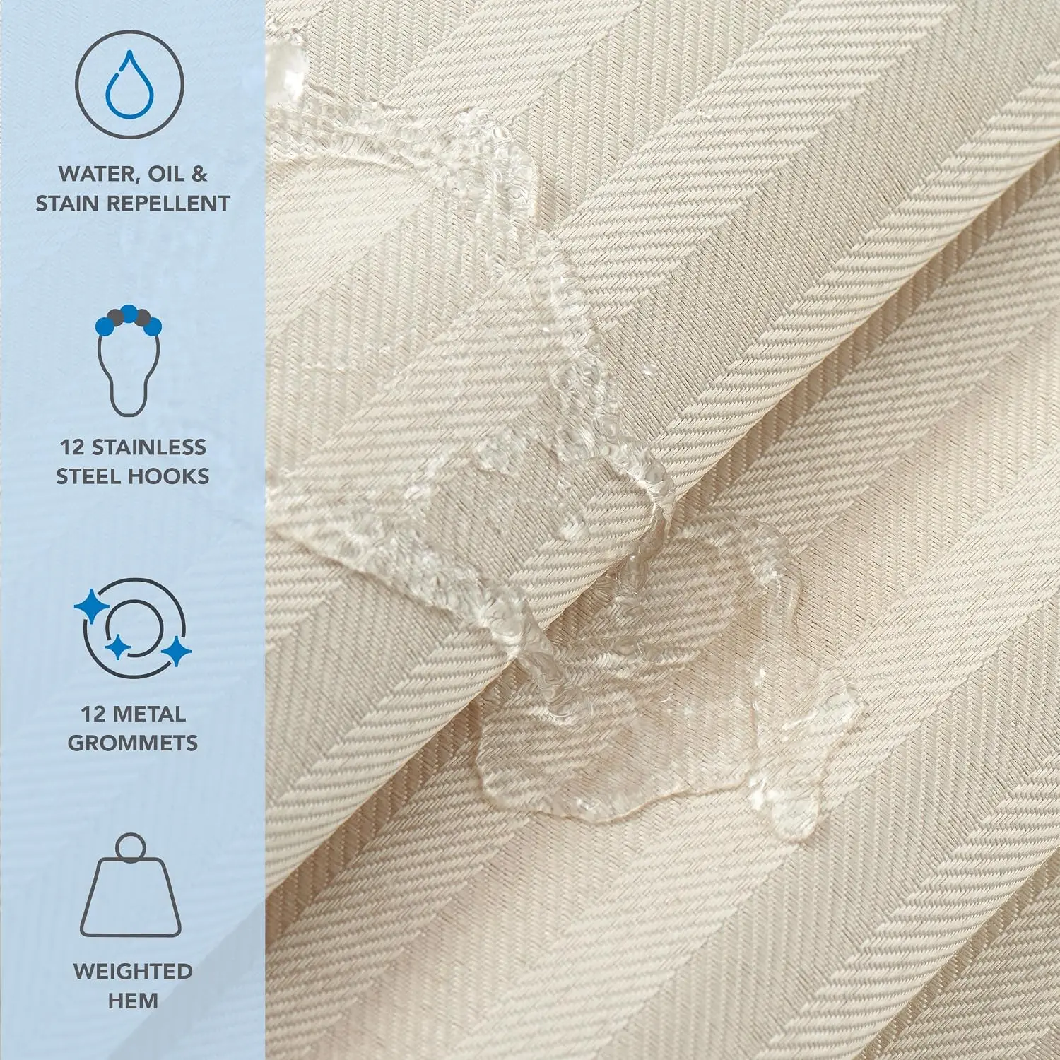 Fabric Weight Set - Arkwright Bulk Shower Curtain Set -