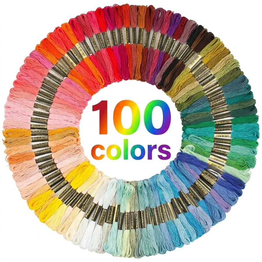 Embroidery Floss Thread - ไหมปักครอสติช DMC 100 สี ทำจากฝ้าย สำหรับงานเย็บปักถักร้อย