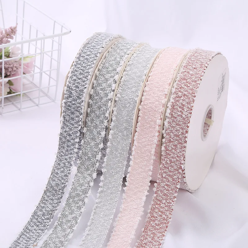 Sewing Tweed - Handmade Tweed Trim ริบบิ้น,DIY Hair Tie,เย็บหัตถกรรม,ขนแกะ,Pom