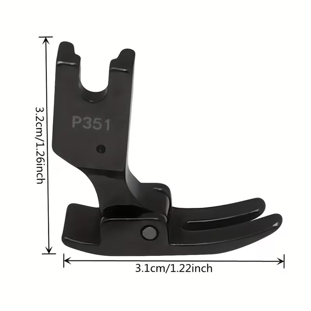 ตีนผีเหล็ก P351 สีดำ ป้องกันไฟ - Rolled Hem Foot บทวิจารณ์และราคา