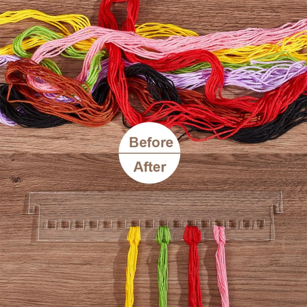 16 ตําแหน่งไหมขัดฟัน Organizer - Embroidery Floss Thread บทวิจารณ์และราคา