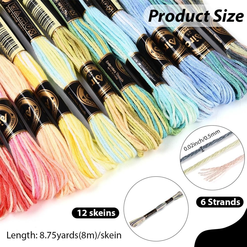 ไหมปักครอสติช 12 แกนม 105 หลา  - Embroidery Floss Thread บทวิจารณ์และราคา
