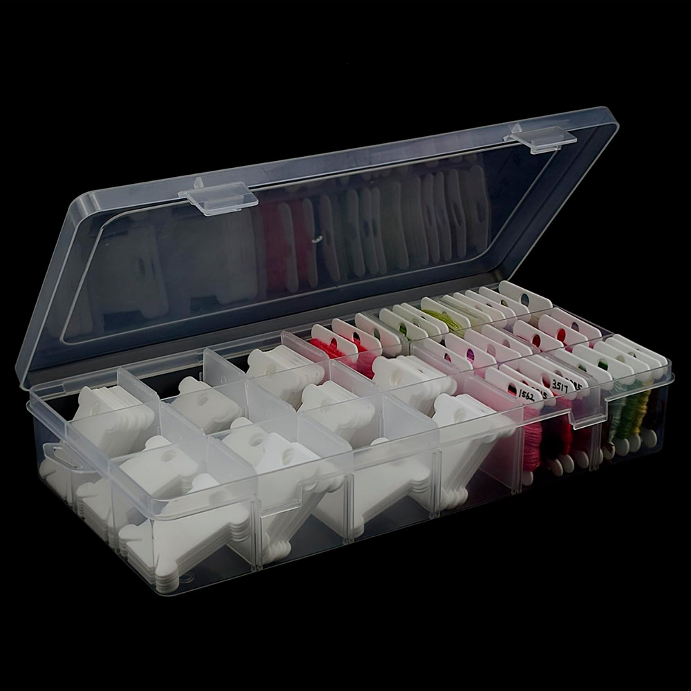 กล่องเก็บไหมปักผ้า 18 ช่อง พร้ - Embroidery Floss Thread บทวิจารณ์และราคา