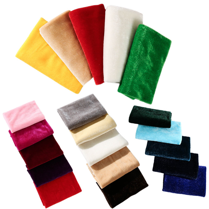 5Pcs 50X50ซม.สีผ้ากำมะหยี่ผ้าฝ - Sewing Velvet Fabric บทวิจารณ์และราคา