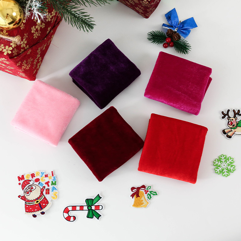 5Pcs 50X50ซม.สีผ้ากำมะหยี่ผ้าฝ - Sewing Velvet Fabric บทวิจารณ์และราคา
