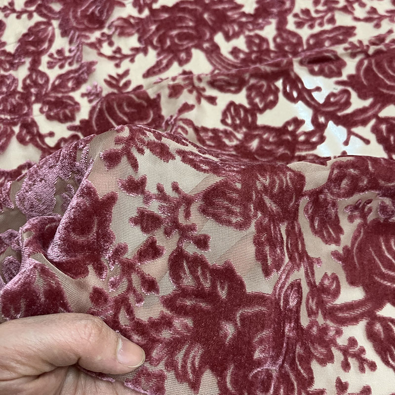 ผ้าไหมกํามะหยี่สไตล์จีน-Red Ro - Sewing Velvet Fabric บทวิจารณ์และราคา