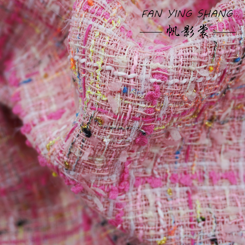 ผ้าทวีดลายสก็อตสีชมพูแต่งพู่สำ - Sewing Tweed บทวิจารณ์และราคา