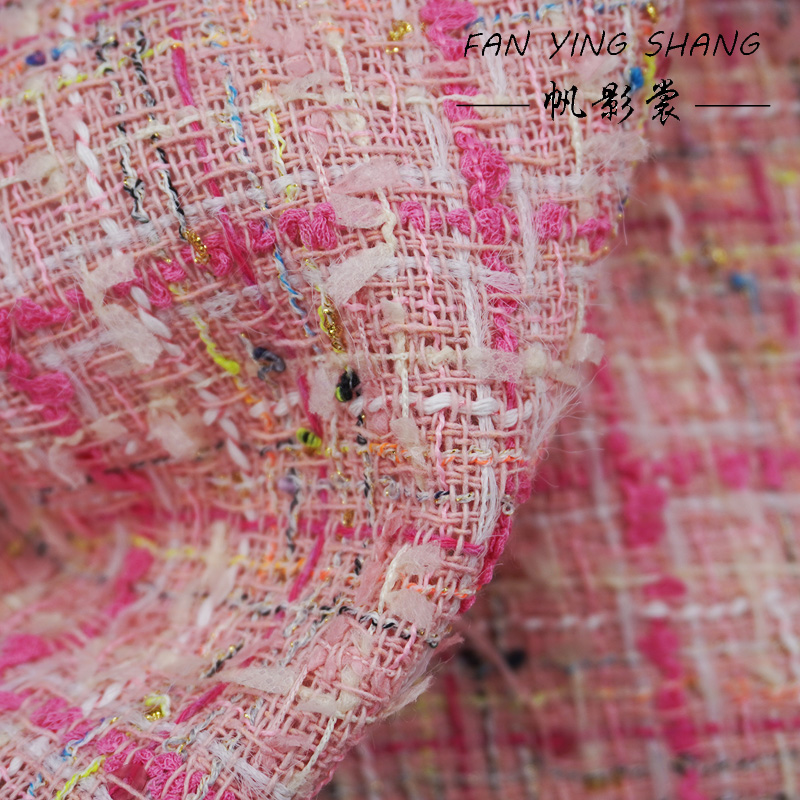 ผ้าทวีดลายสก็อตสีชมพูแต่งพู่สำ - Sewing Tweed บทวิจารณ์และราคา