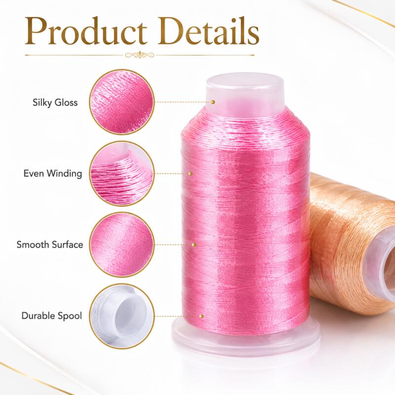 ด้ายพู่ห้อยแนวตั้ง 150D/2 เส้น - Sewing Thread In Textile บทวิจารณ์และราคา