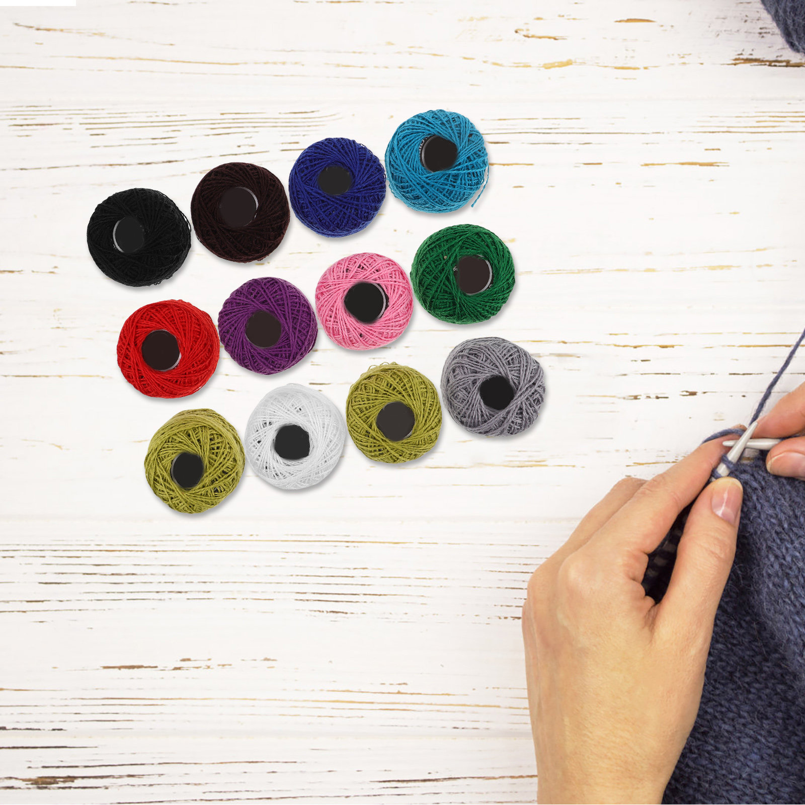 ด้ายปักผ้าฝ้าย 12 ชิ้น สีสันสด - Embroidery Floss Thread บทวิจารณ์และราคา