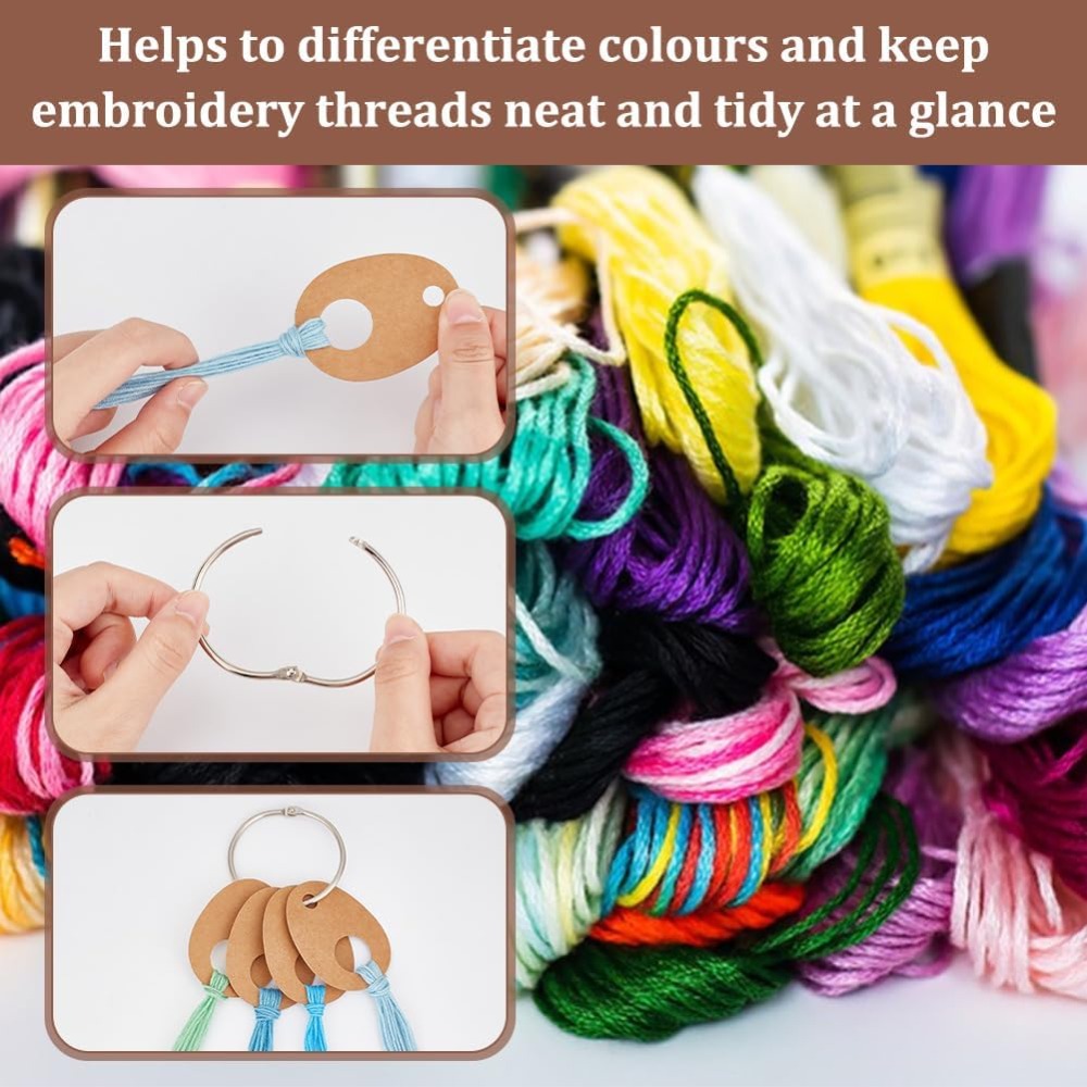 100 ชิ้น Teardrop Floss ด้ายหย - Embroidery Floss Thread บทวิจารณ์และราคา